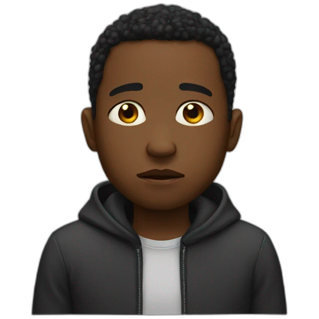 Sad Black boys emoji