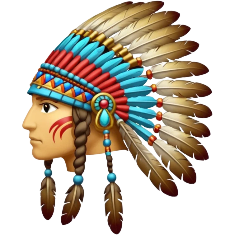 native war bonnet emoji