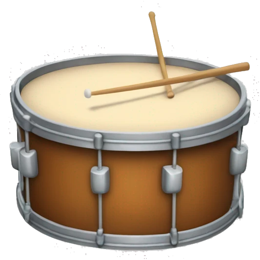 A marching quad drum emoji