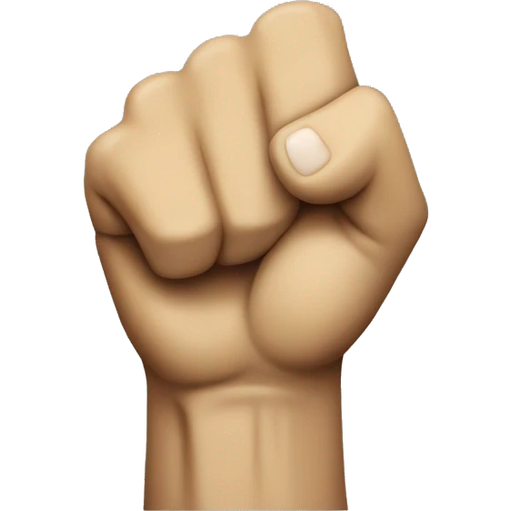 Fist wall emoji