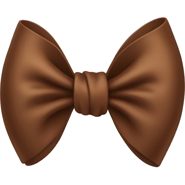 Brown bow emoji