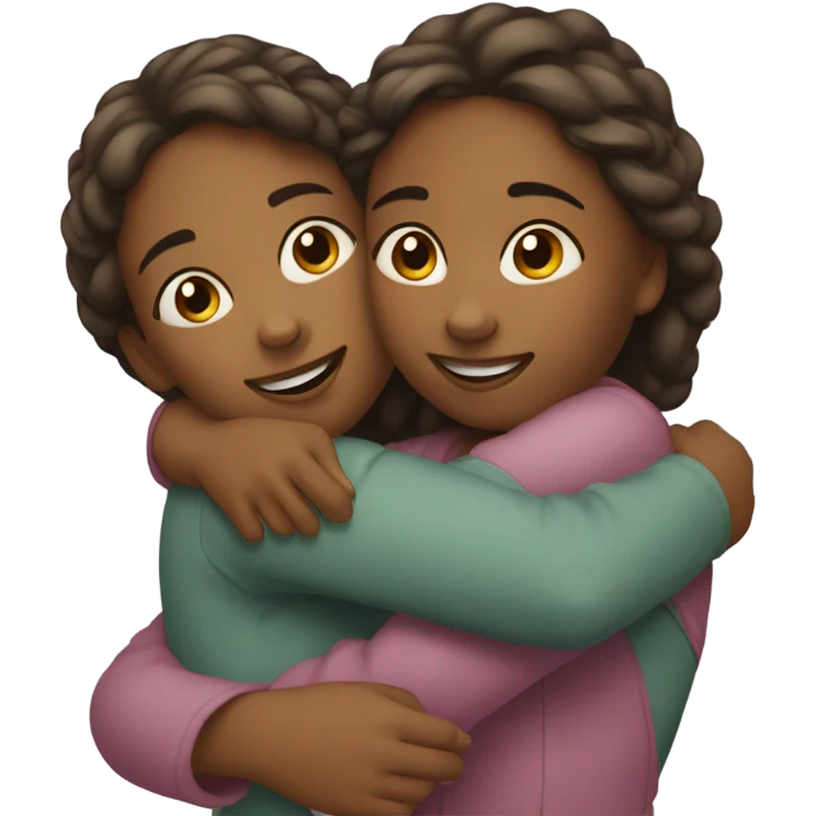 Sister hug emoji