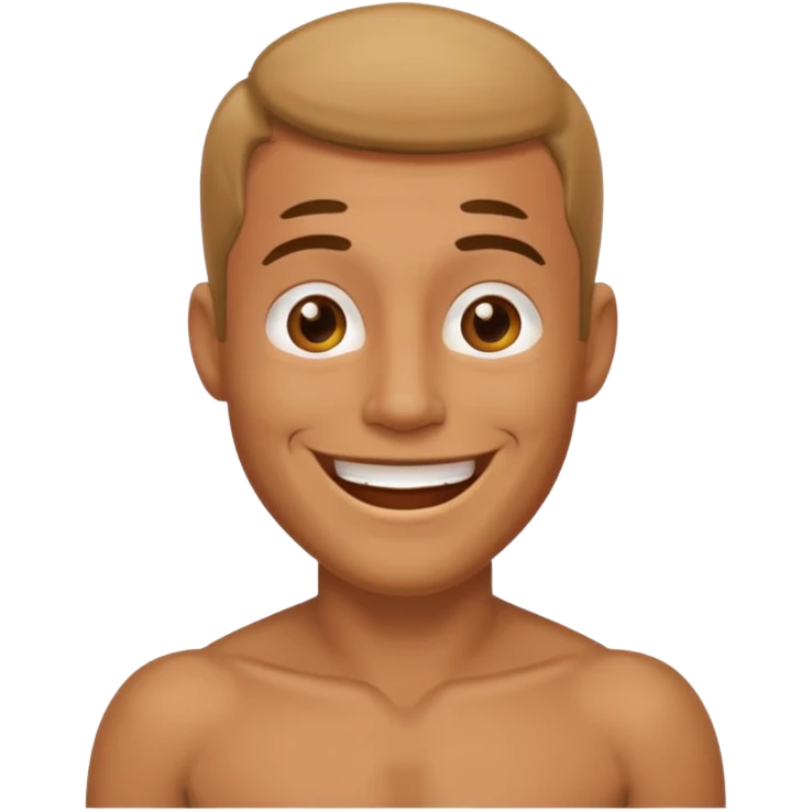 Fat naked tan man emoji emoji