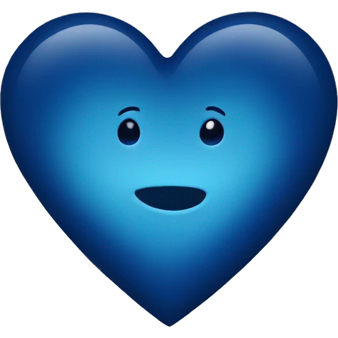 Dark blue heart  emoji