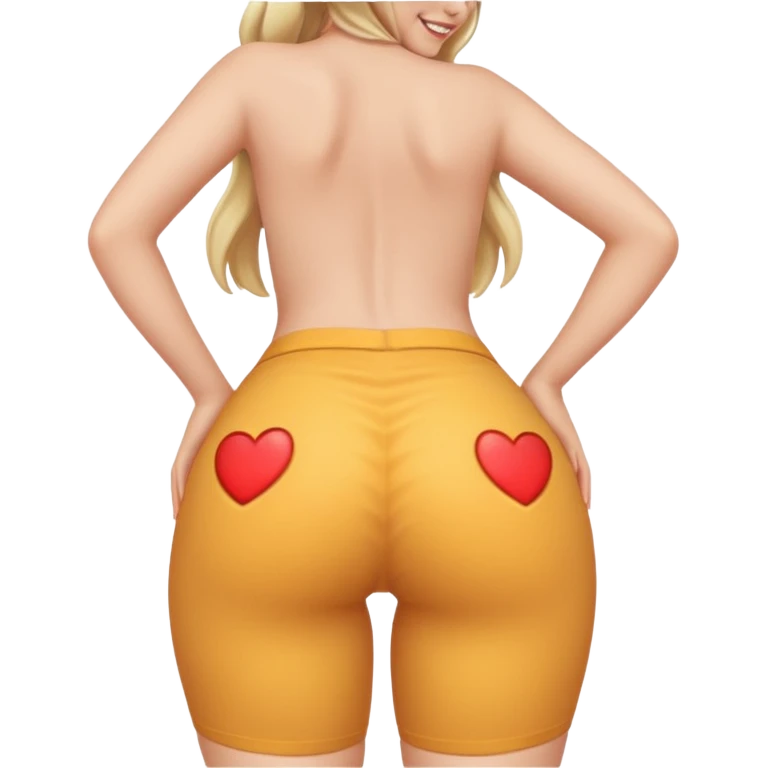Sexy girl showing her ass emoji