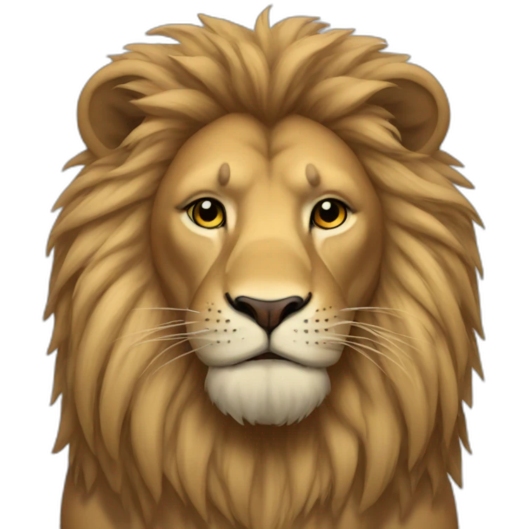 Lion wearing a tank top emoji