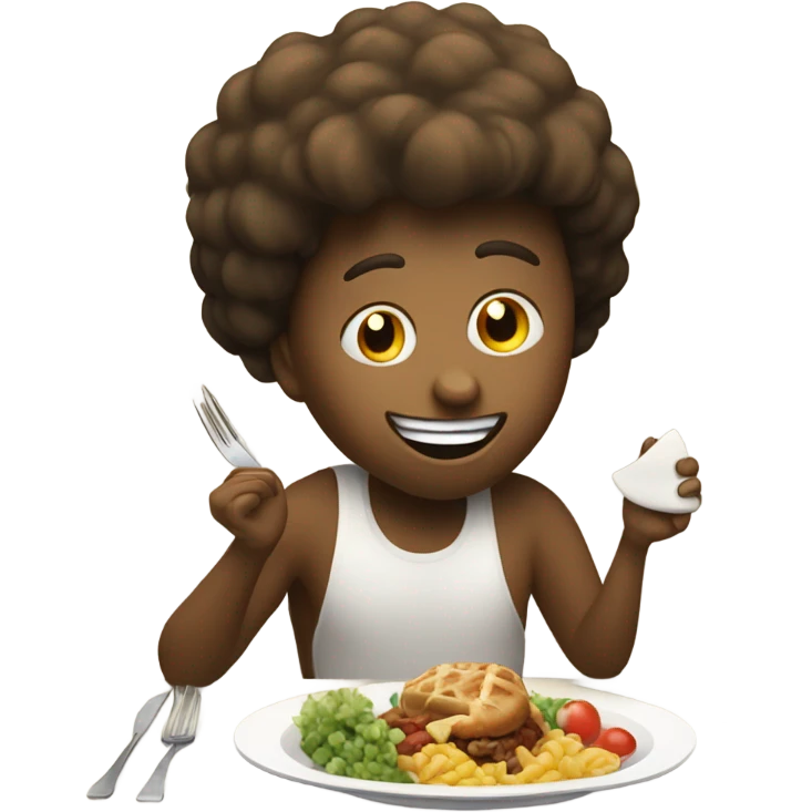 Eating food emoji