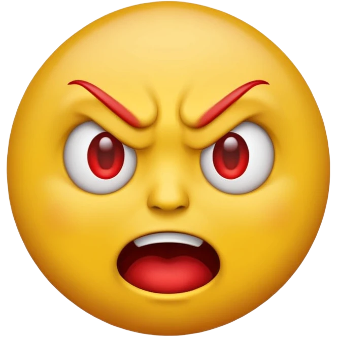 Happy emoji with red veins on eyes emoji
