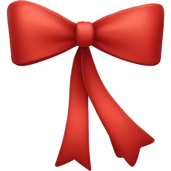Big red bow  emoji
