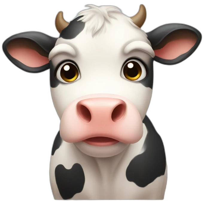 cute-cow-sad emoji