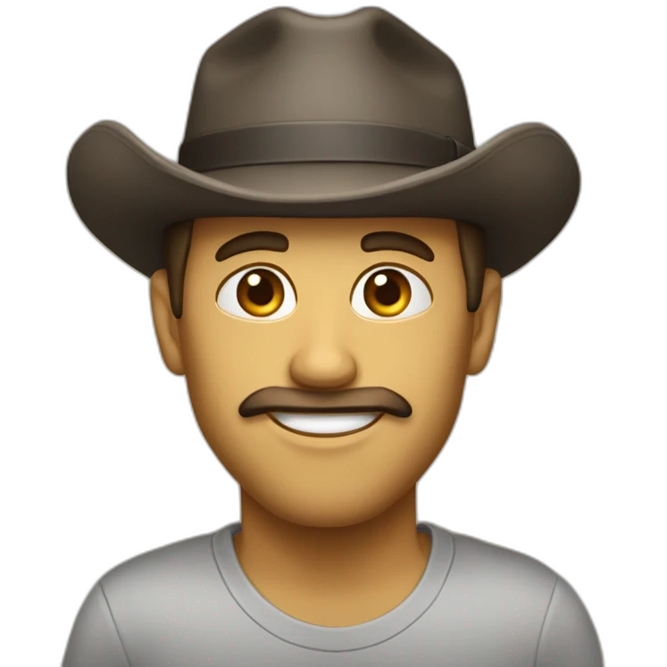 Delegue americain chapeau emoji