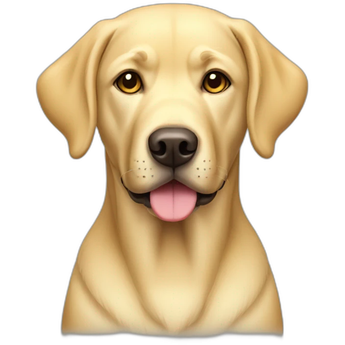 Yellow Labrador Retriever Full Body emoji