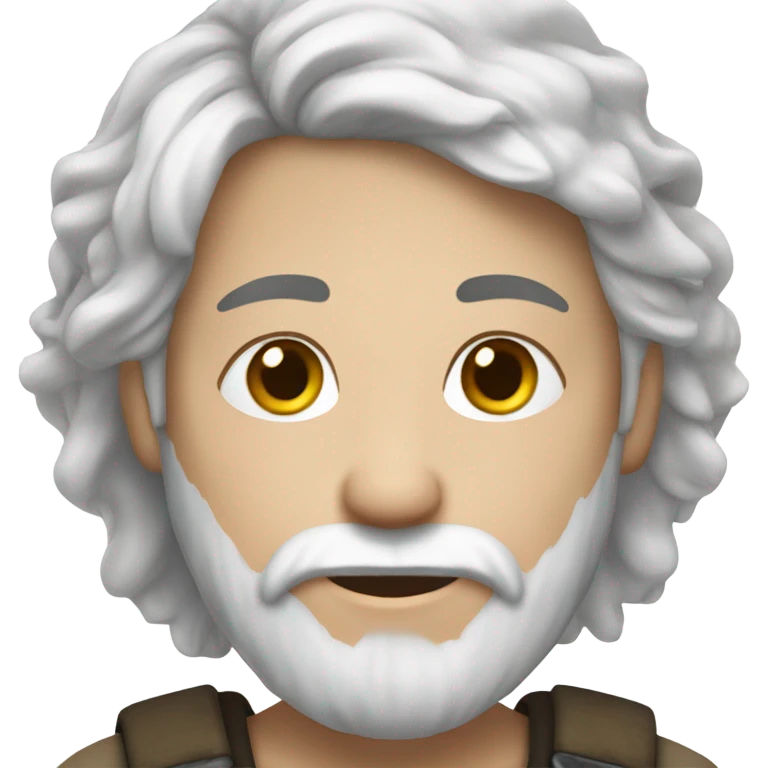 boy shepherd whit white skin and bear emoji