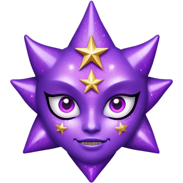 star demon purple glitter emoji