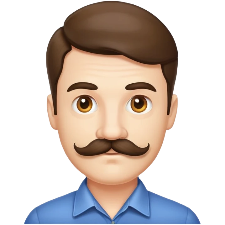 Man with moustache emoji