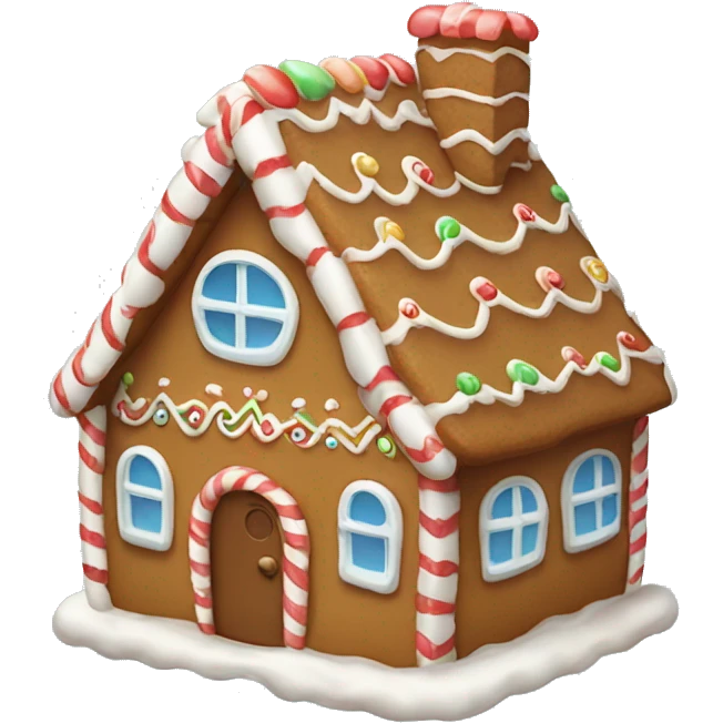cute gingerbread house  emoji