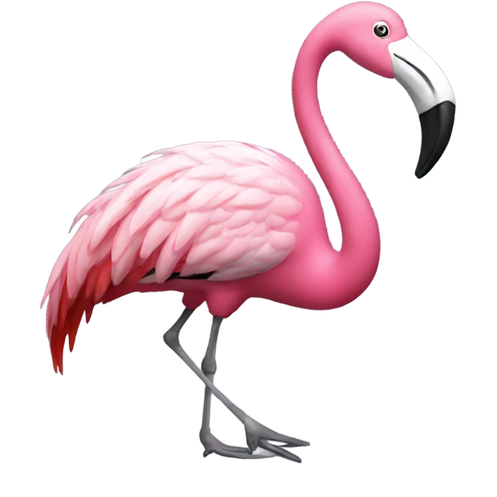 Rocking flamingo emoji