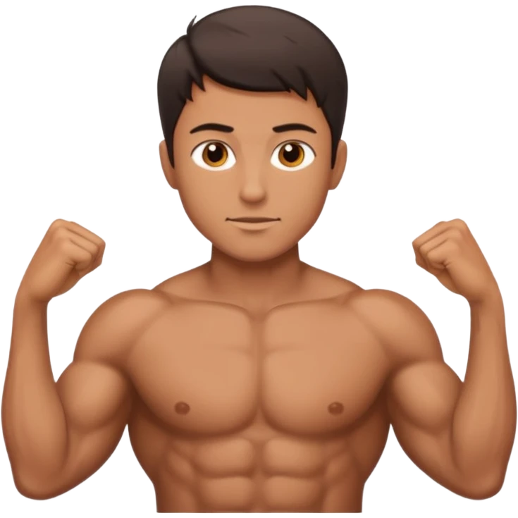 Male core muscles emoji
