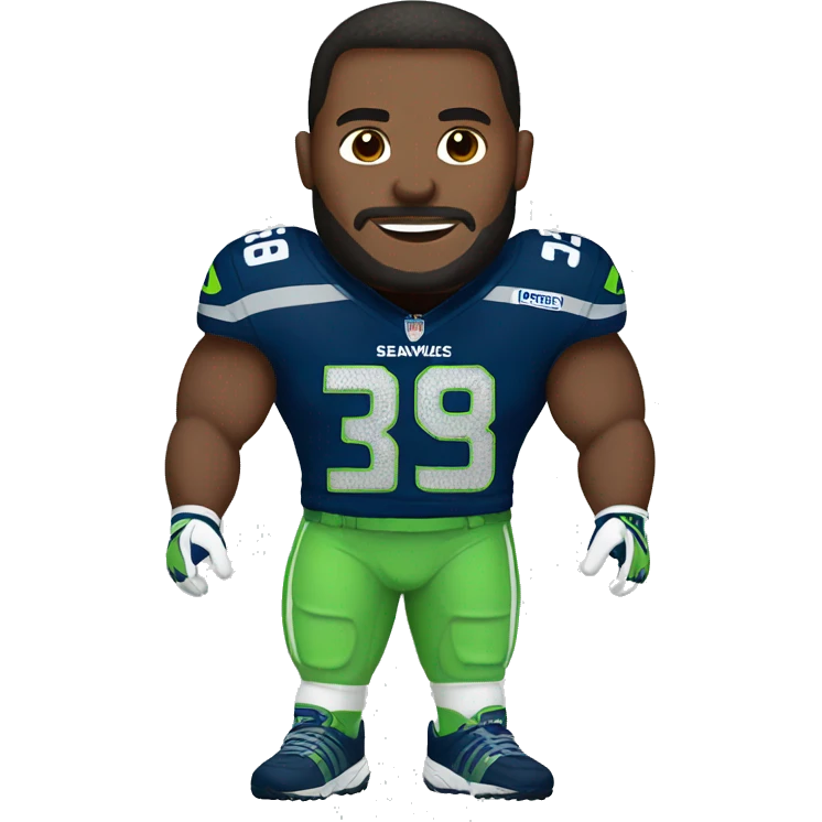 Give me a man with a Seahawks outfit emoji