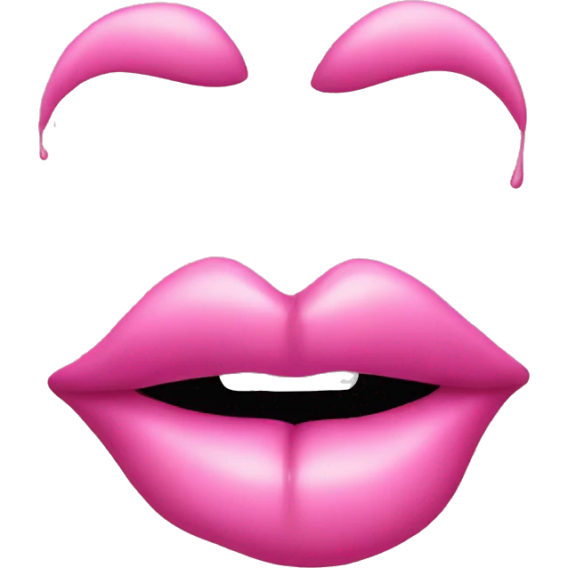 pink kiss lips  emoji