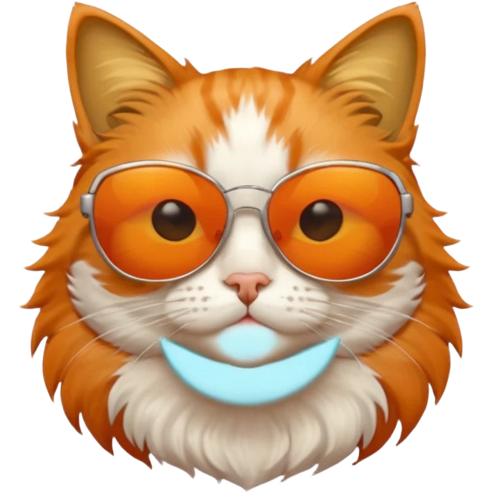 Cat wearing sunglasses emoji