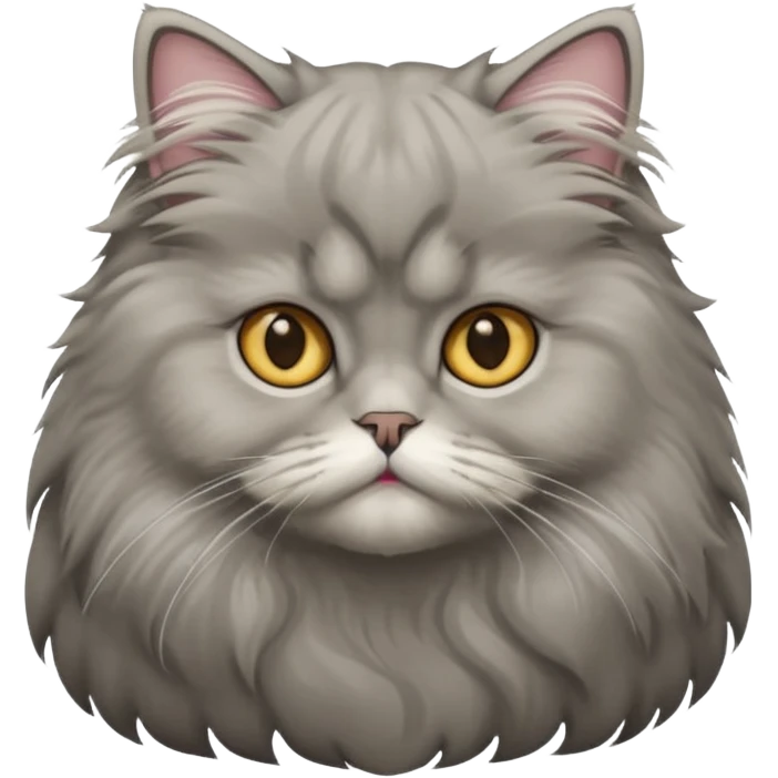 Persion cat gray color emoji