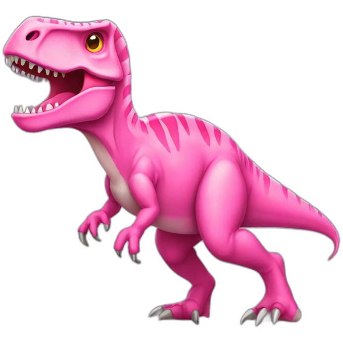 Tyrannosaurus pink emoji