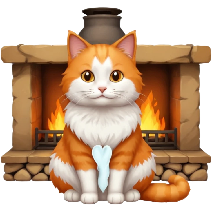 Hearth cat emoji
