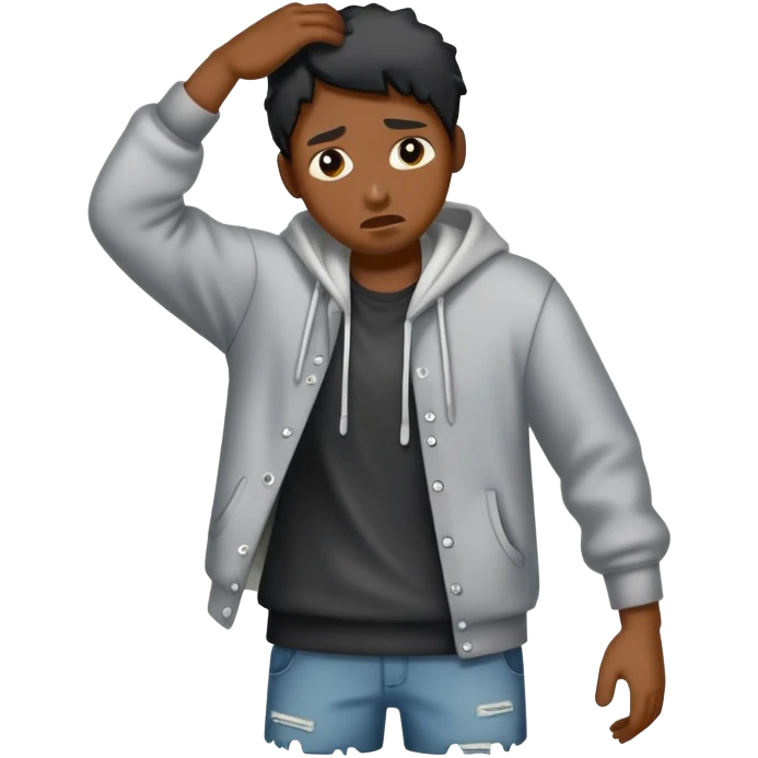 Black person slaving emoji