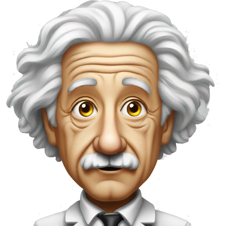 albert einstein stars eyes emoji