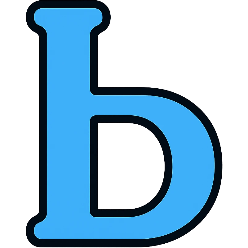 Ь in the style of the provided example emoji