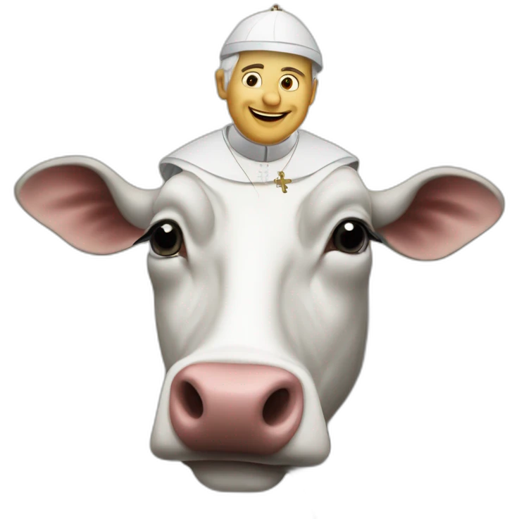 Pope-cow emoji