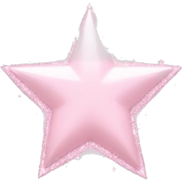 pale pink star sparkle emoji