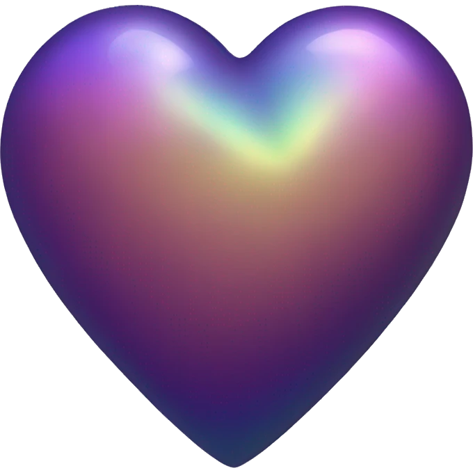 dark iridescent scale heart emoji