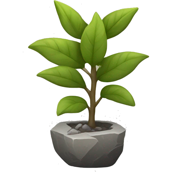 stone plant emoji