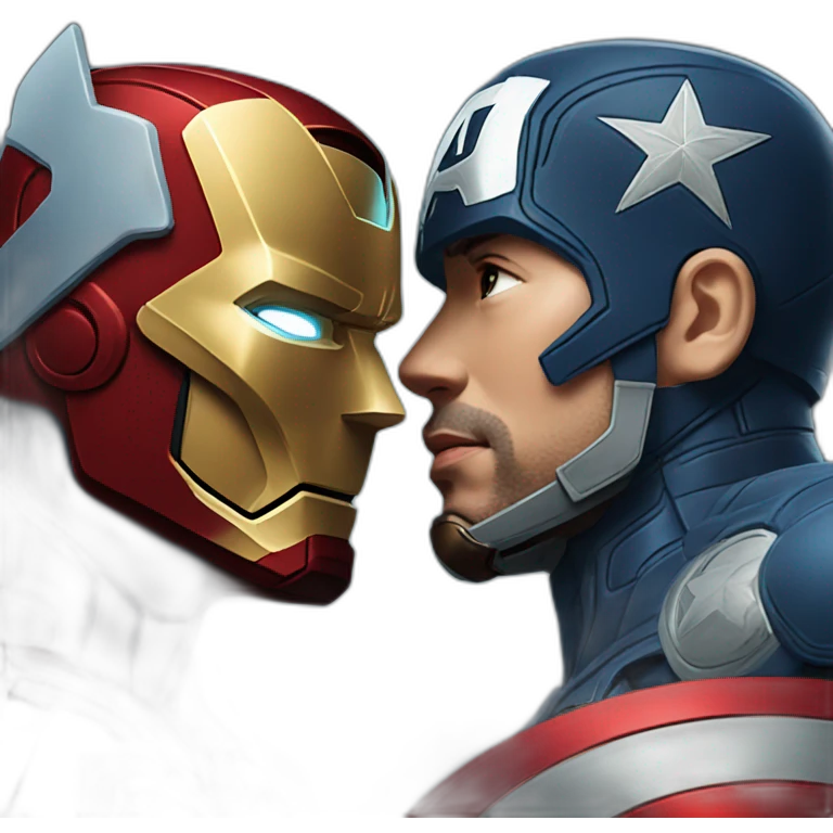 ironman kissing captain america emoji