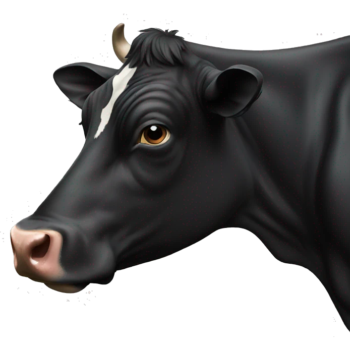  black cow emoji