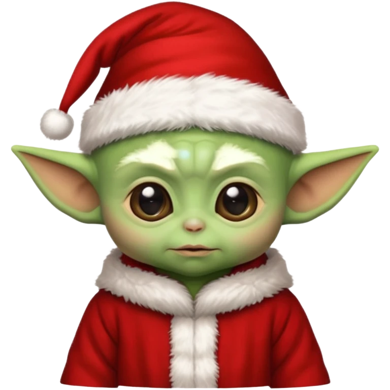 baby yoda santa emoji