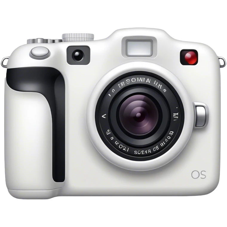 White digital camera emoji
