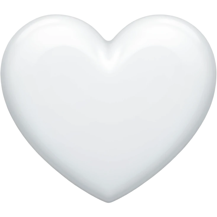 White heart emoji