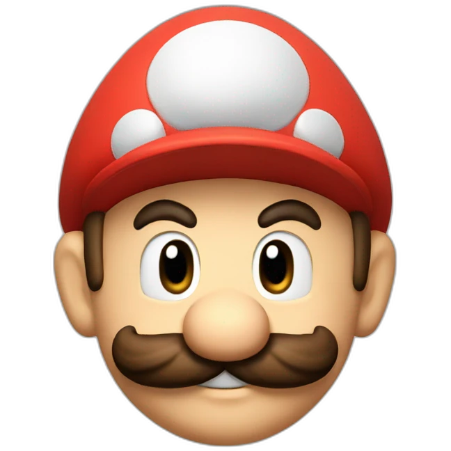 mario with mushroom emoji