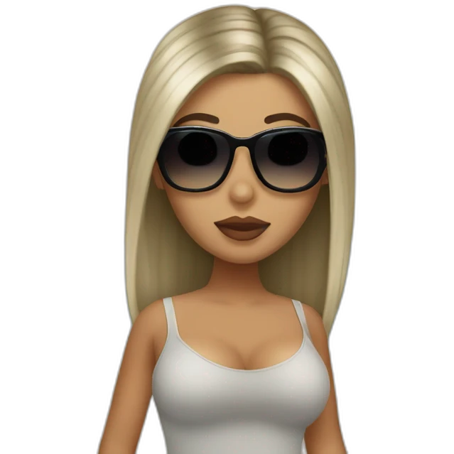 Kardashian beach bum emoji