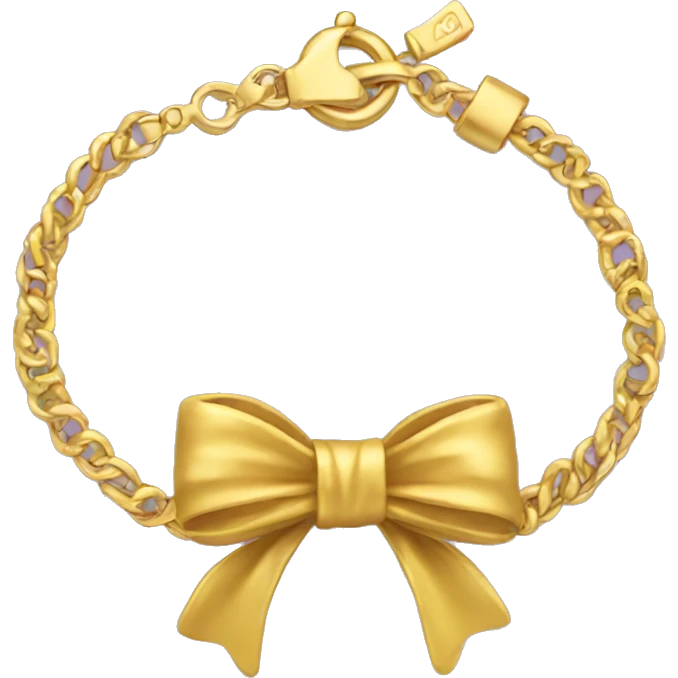bracelet with bow emoji