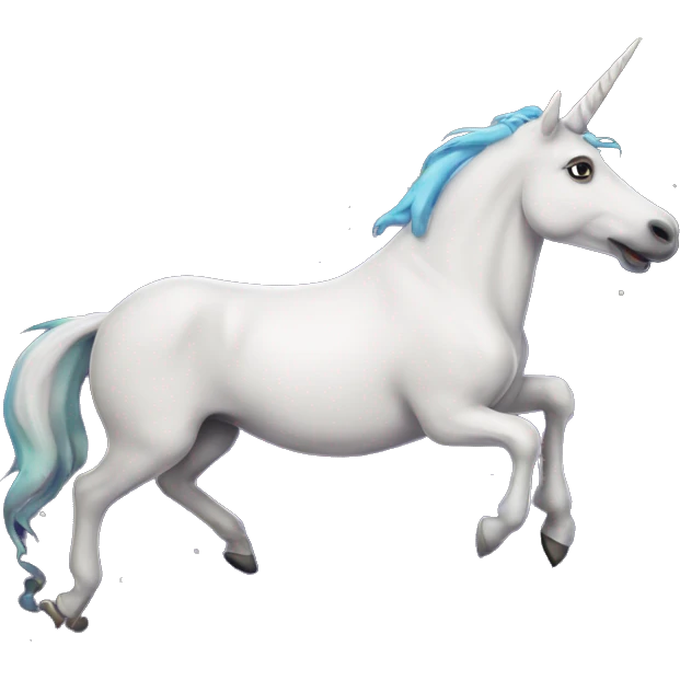 Licorne qui mange un beigne dans l'espace emoji
