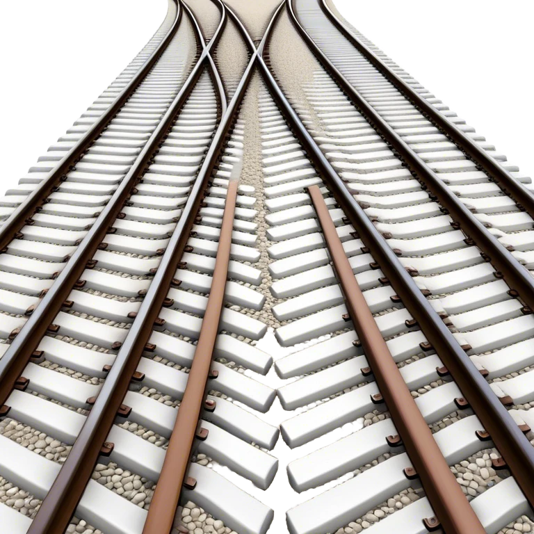 Train Tracks top view  emoji