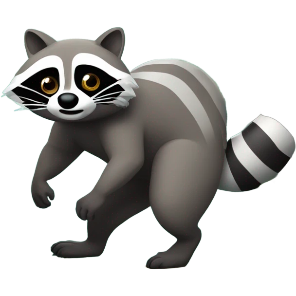 Raccoon hunting emoji