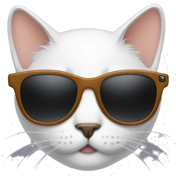 Cat with sunglasses emoji