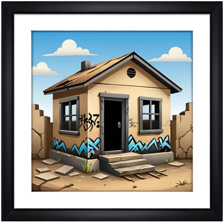 Abandoned trap house in the hood emoji