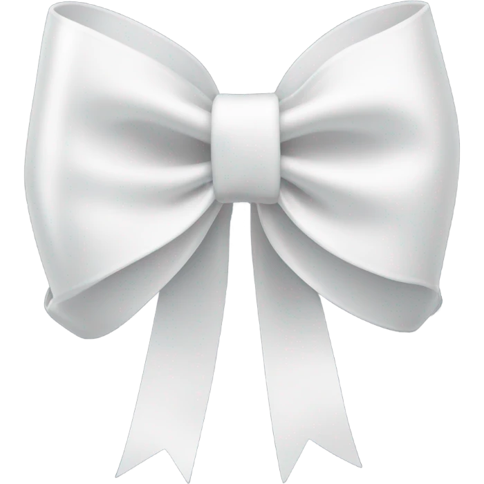 White ribbon bow emoji