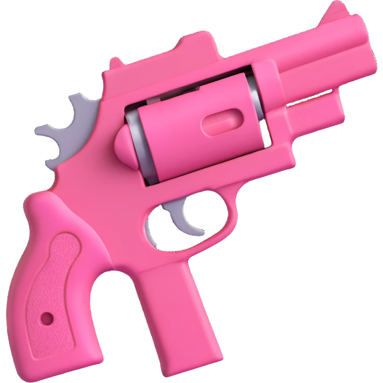 Pink heart pistol emoji
